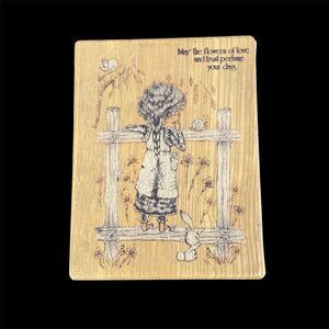 Vintage Sankyo Wooden Trinket Music Box Wind Up Girl Raindrops Keep Fallin Japan